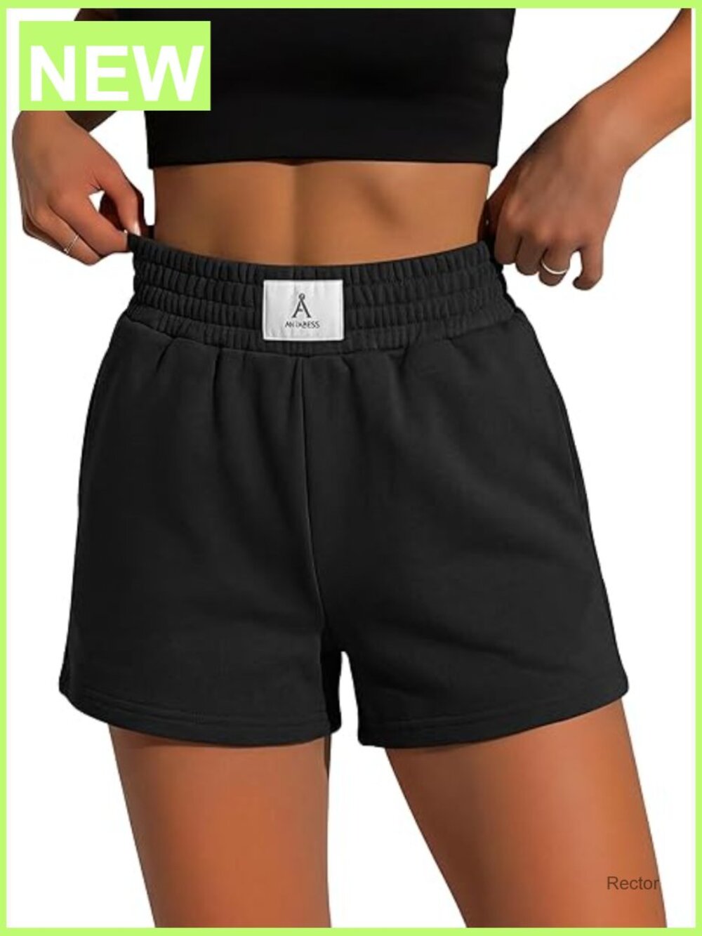 High Waist Athletic Shorts with Pockets, Soft Workout Lounge